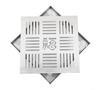 CWOQOCW Stainless Steel Floor Drain Grate Square Outdoor Drainage Cover Channel System With Frame Outdoor Indoor Metal Grid For Garden Driveway (200 * 200 * 20 * 2mm)