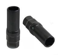 CWOQOCW Steel Wheel Lock Remover Socket 16.5mm Black | Exact 7-corner design, prevents stripping, fits tuner lug nuts, for ideal for aftermarket wheels