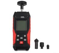 CWOQOCW TA500B Contact Tachometer for Rotating Objects, 3-19999 RPM Digital Gauge with 4 Adapters, Linear Meter Black Red