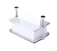 CWOQOCW Transparent Acrylic Liftable Tissue Box Featuring Pull Out Design And Adjustable Height For Elegant Home Storage With Stainless Steel Frame