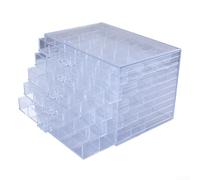 CWOQOCW Transparent Jewelry Box 5 Drawer Smooth Slide
