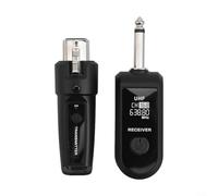 CWOQOCW UHF Wireless Microphone System, ABS Material, 12x17x3cm, 20CH XLR Transmitter Receiver for Dynamic Mic Guitar Audio Mixer PA Stage(1 tray 1)