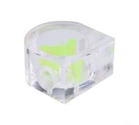 CWOQOCW Water Cooling Indicator G1/4 Thread, Acrylic Flow Meter For PC Liquid Cooling Loop, Transparent Coolant Flow Rate Monitor With Semicircle/Square Design (Green/Red)(A)