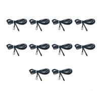 CWOQOCW Waterproof 10K B3950 Thermistor Temperature Sensor Epoxy Resin Probe -20C To 105C For Air Conditioner Water Dispenser Cabinet 1M 2M Black 10 Pieces(1M)
