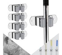 CWOVRS Broom Mop Holder Wall Mounted, 4 Pack Heavy Duty Mop Broom Storage