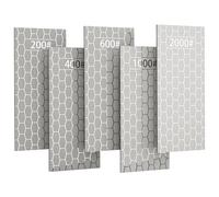 CWOVRS Diamond Sharpening Stones, 5 PCS Diamond Sharpening Plate with Honeycomb Surface for Fast Sharpening - Ideal Sharpening Stone Kit for Knives, Scissors, Outdoor Tools & Kitchen Blades 200-2000#