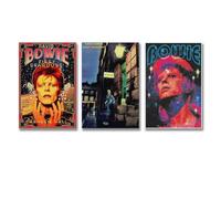 CWSCFADGF 3 PCS David Poster Bowie Music Vintage Singer Wall Art Canvas Posters Room Decorative Aesthetic Print Decor 08x12inch(20x30cm)-3pcs Style-1