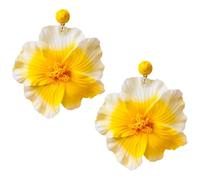CWVHQ Bohemian Large Butterfly Orchid for Women Chic Floral Drop Earrings Artificial Flower Petal Earrings Charm Colorful Blossom Flower Bridal Wedding Holiday, 自发货, Resin, No Gemstone