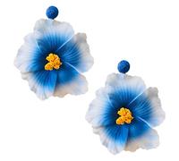 CWVHQ Bohemian Large Butterfly Orchid for Women Chic Floral Drop Earrings Artificial Flower Petal Earrings Charm Colorful Blossom Flower Bridal Wedding Holiday, 自发货, Resin, No Gemstone