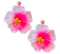 CWVHQ Bohemian Large Butterfly Orchid for Women Chic Floral Drop Earrings Artificial Flower Petal Earrings Charm Colorful Blossom Flower Bridal Wedding Holiday, 自发货, Resin, No Gemstone