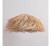 CWVYKNP Handwoven Bird's Nest Ceiling Light Creative Southeast Asia Rattan Chandelier Fixture Zen Decor Hanging Light in Grass Vine Creative Tearoom Restaurant Hanging Light for Dining Room Hallway