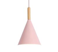 CWVYKNP Nordic Exquisite E27 Pendant Lamp Triangle Wood Pendant Light Fixture Creative Kidroom Color Hanging Light for Ceiling Industrial Kitchen Island Bedroom Bar Lamp E26