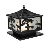 CWVYKNP Outdoor Lamps For Garden Post Pole Mount Black Finish Aluminum Post Light Fixture Landscape Yard Pathway Deck Garden Yard Pole Pillar Driveway Fits 4x4, 5x5 Or 6x6 Wooden Posts