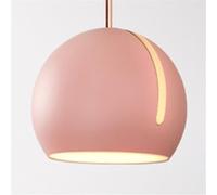 CWVYKNP Pink Globe Pendant Light Classic Dining Room Ceiling Light Unique Creative Chandeliers Lamp Fixture E27 Modern Industrial Hanging Pendant Light for Kitchen Bedside