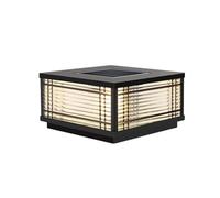 CWVYKNP Solar Powered Landscape Lamp Super Bright Glass Pillar Light Remote Control Dimmable Pillar Lights Waterproof Solar Energy Post Light Yard Pathway Deck Garden Column Pedestal Light