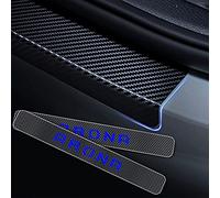 CWWHY 4Pcs Car Door Sill Protector for SE-at Arona, Carbon Fiber Door Sill Scuff Plate Stickers Auto Styling Accessories, Blue