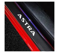 CWWHY Car Door Sill Protector for Op-el Astra, 4 Pcs Car Door Sill Scuff Plate Decor Carbon Fiber Stickers, White