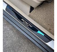 CWWHY Car Door Sill Protector Stainless Steel Scuff Plate for Mazda 2 6 3 CX5 Cx30 2020 2021, Scuff Guard Styling Decoration Accessories - 4 Pcs, Silver