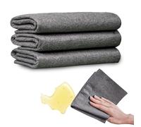 CWWYQ 3 Pcs Magic Cleaning Cloths, Reusable Magic Cloth, Super Soft Streak Free Microfiber Cloths, Reusable Glass Cleaning Rag for Home, Kitchen, Cars Glass Window 30 x 40 cm