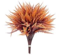 CWWYQ 6 Pcs Autumn Faux Flowers, Autumn Artificial Flowers Plants, Outside Fake Autumn Plants Uv Resistant, Artificial Fall Flowers No Fade Faux Plant, Fall Home Decor Thanksgiving Halloween