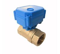 CWX-15 Electric Brass Ball Valve DN15 DN20 DN25 DC3-6v DC12v DC24v AC220v Motorized Valve for Water 1Pcs(24V-CR04,DN20)