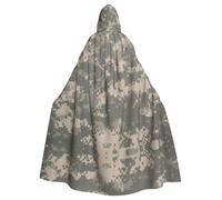CWYHDUDOH Army Digital Camouflage Print Fits Full Length Hooded Unisex Cloak For Halloween Cosplay Renaissance Festivals