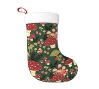 CWYHDUDOH Bright Mushrooms Art Print Christmas Stocking Festive Decor Gifts For Home Soft Xmas Sock For Tree Holiday