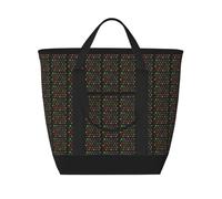 CWYHDUDOH Colorful Cannabis Leavesprint Women Men Large Capacity Insulated Waterproof Tote Bag For Lunch Carryall Shopping