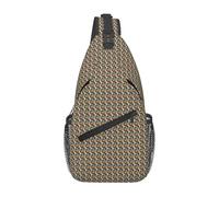 CWYHDUDOH lisbon tram patternPrint Cross Chest Bag for Men Women Daily Commute Hiking Gym Diagonally Sling Backpack