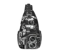 CWYHDUDOH Retro Cool Camera CollectionPrint Cross Chest Bag for Men Women Daily Commute Hiking Gym Diagonally Sling Backpack