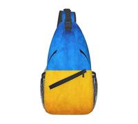CWYHDUDOH Ukrainian flagPrint Cross Chest Bag for Men Women Daily Commute Hiking Gym Diagonally Sling Backpack