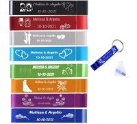 CWYW 100pcs-Custom Pocket Size Bottle Openers for Wedding Party,Wedding Favours for Guest,Customised Bottle Openers,Colorful, Aluminum…
