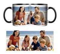 CWYW Personalised Coffee Mug with Photo Custom Picture Logo Mug Photo Collage Personalized with a 1 Photo Novelty Custom Gift for Family, Friends, Birthday