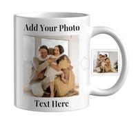 CWYW Personalised Mug with Photo Custom Coffee Mug with Picture Personalised Coffee Mugs with Name 11oz Double Side Custom Mug Novelty Custom Gift for Him Or Her