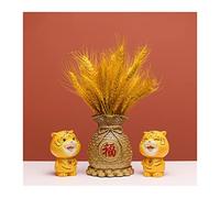 CWZMQK Art Decorative Desktop Decoration Living Room Wine Cabinet Home New Year Decorations Tiger Ornament Figurine