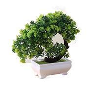 CWZMQK Artificial Plants Artificial Plants Pine Bonsai Small Tree Pot Plants Fake Flowers Potted Ornaments for Home Decoration Hotel Garden Decor Faux Tabletop Greenery
