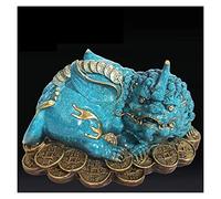 CWZMQK Home entrance Decorations ornament Statue Pure Copper Attracts Wealth Brave Ornaments Money Beast Office Feng Shui Ornaments Decoration Decorative Figurines Bronze entryway Sculptures