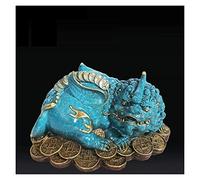 CWZMQK Home entrance Decorations ornament Statue Pure Copper Attracts Wealth Brave Ornaments Money Beast Office Feng Shui Ornaments Decoration Decorative Figurines Bronze entryway Sculptures