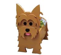 CWZMQK Ornaments Cartoon Pet Dog Flower Pot, Cute PVC Herb Garden Succulents Dog Planter, Animal Succulent Planter Pots Decorative Ornaments Home Office Desk Ornaments