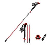CWZZWS 2-pc Pack Trekking Poles - Carbon Fiber Aluminum Strong Ultralight Adjustable Hiking or Walking Sticks - Lightweight Quick Adjust Locks ()