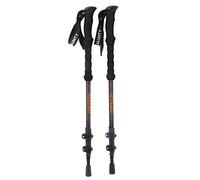 CWZZWS 2-pc Pack Trekking Poles - Carbon Fiber Strong Adjustable Hiking or Walking Sticks - Lightweight Quick Adjust Locks