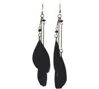 CWZZWS 2 Pieces Feather Earrings -Geometric Irregular Long Multi-Color Bohemian Feather Earrings,Feather Drop Dangle Boho Curved Needle Earrings For Women Fashion Jewellery ui