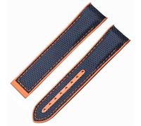 CWZZWS 20Mm Silicone Bracelets Watch Strap Men Nylon Canvas Watch Band for Ome-Ga Sea-Master Planet Ocean 8900 9900 8800-#5 with Silver Buckle/#9/with Rose Gold Buckle