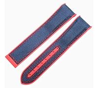 CWZZWS 20Mm Silicone Bracelets Watch Strap Men Nylon Canvas Watch Band for Ome-Ga Sea-Master Planet Ocean 8900 9900 8800-#5 with Silver Buckle/#9/with Rose Gold Buckle
