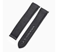 CWZZWS 20Mm Silicone Bracelets Watch Strap Men Nylon Canvas Watch Band for Ome-Ga Sea-Master Planet Ocean 8900 9900 8800-#5 with Silver Buckle/#9/with Rose Gold Buckle