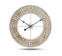 CWZZWS 60cm Garden Clock Weatherproof Outdoor 23 Inch Retro Large Outdoor Clock Garden Huge Open Face Wall Clock Outdoor Garden Clocks Silent Quartz for Indoor Outdoor Decoration