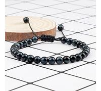 CWZZWS 6mm tiger eye stone bracelet colorful chakra beaded men women buddha bracelets healing beads braided bangles adjustable