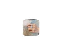 CWZZWS 925 Silver Plated Twist Ring for Women Bow Rings Eternity Band Cubic Zirconia Diamond Wedding Party CZ Stackable Engagement Bands for Women Infinity Forever Love Knot Ring(9#), R-F1563-P9