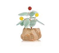 CWZZWS Artificial Plants Small Stone Pot Money Tree Feng Shui Crystal Bonsai Tree Gemstone Tree Ornament for Home Office Decoration Wealth Healing Gift Artificial House Plants (Color : C)