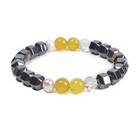 CWZZWS Beaded Bracelets for Women, 8mm Double Layer Tiger Eye Stone Bracelet Mens Adjustable Bracelets 30CM